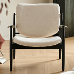 Кресло с каркасом и ножками из древесины и мягкими сиденьем и спинкой Venice варинант исполнения - 7 | Loft Concept в Самаре