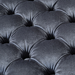 Пуф велюровый серый с каретной стяжкой Perennially варинант исполнения - 2 | Loft Concept в Самаре