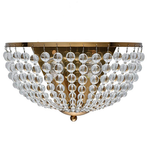 Бра Virginia Clear Beads Wall Lamp Gold