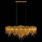 Люстра подвесная с металлическими дугами и длинными цепочками 115 см Atlantis Chain варинант исполнения - 5 | Loft Concept в Самаре