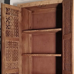 Этнический шкаф с орнаментом резьба из дерева Indian Antique Furniture варинант исполнения - 2 | Loft Concept в Самаре
