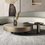 Комплект их 2-х круглых дизайнерских журнальных столов Difelap варинант исполнения - 1 | Loft Concept в Самаре