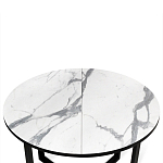 Стол обеденный раздвижной со столешницей белый мрамор Magali варинант исполнения - 6 | Loft Concept в Самаре