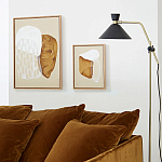 Торшер с поворотным плафоном Davy Brass Floor Lamp варинант исполнения - 11 | Loft Concept в Самаре