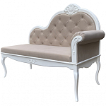 Рекомье со спинкой в стиле прованс Montmartre Provence Ottoman варинант исполнения - 3 | Loft Concept в Самаре