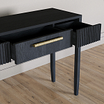 Элегантная Консоль Primo с выдвижным ящиком Черный дуб варинант исполнения - 5 | Loft Concept в Самаре