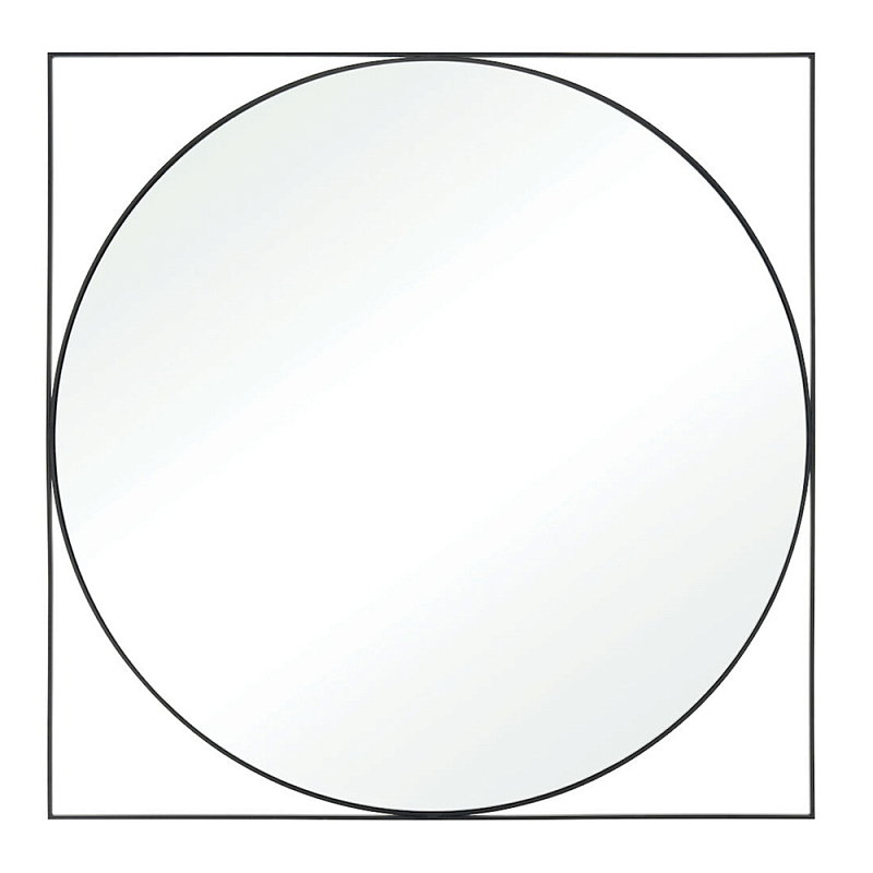 Зеркало в черной металлической раме Urban Style Mirror Черный Зеркало в черной металлической раме Urban Style Mirror Черный в Самаре | Loft Concept