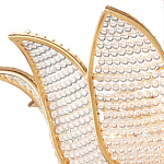 Люстра в форме тюльпана с лепестками из прозрачных стеклянных бусин Hanging Flowers варинант исполнения - 1 | Loft Concept в Самаре