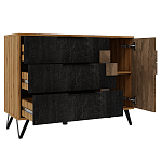 Комод с 3-мя ящиками и дверцей Stone Effect варинант исполнения - 3 | Loft Concept в Самаре