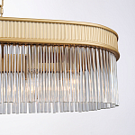 Люстра подвесная овальная со стеклянными трубками Длина 100 см Nembus варинант исполнения - 3 | Loft Concept в Самаре