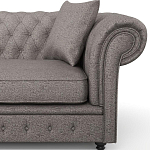 Мебельная ткань Шенилл серый цвет 138 см T4-32 варинант исполнения - 12 | Loft Concept в Самаре