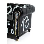 Диван Честерфильд граффити graffiti Orange Sofa натуральная кожа варинант исполнения - 10 | Loft Concept в Самаре