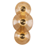 Бра со стеклянными плафонами янтарного цвета в форме дисков Savio Glass Disc варинант исполнения - 1 | Loft Concept в Самаре