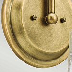 Бра с прозрачным стеклянным абажуром в форме цилиндра Kichler варинант исполнения - 10 | Loft Concept в Самаре