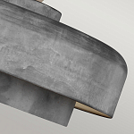 Подвесной светильник с массивным круглым стальным плафоном серого цвета в индустриальном стиле на цепи Feiss варинант исполнения - 7 | Loft Concept в Самаре