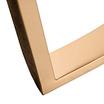 Консоль с белая овальная с мраморной столешницей Thoroughbass  варинант исполнения - 3 | Loft Concept в Самаре