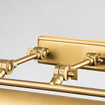 Светильник для картин цвета состаренная латунь с широким плафоном на прямоугольном основании Elstead Lighting варинант исполнения - 3 | Loft Concept в Самаре