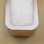 Бра в металлическом корпусе с рассеивателем из бежевого алебастра Cryptocrystalline Stone варинант исполнения - 4 | Loft Concept в Самаре