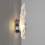 Бра с рельефным волнообразным стеклянным плафоном и вставкой из мрамора Liquid Stone варинант исполнения - 7 | Loft Concept в Самаре