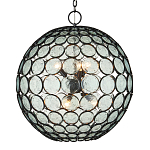 Люстра в форме шара из круглых декоративных элементов Circle of Light варинант исполнения - 1 | Loft Concept в Самаре