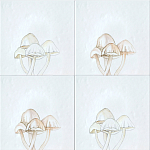 Плитка с узором Поганки варинант исполнения - 1 | Loft Concept в Самаре