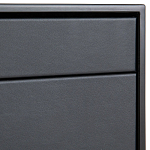 Комод из металла и кожи Guarin Chest of Drawers варинант исполнения - 4 | Loft Concept в Самаре