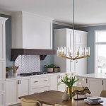 Люстра с 6-ю прозрачными цилиндрическими плафонами Kichler варинант исполнения - 6 | Loft Concept в Самаре