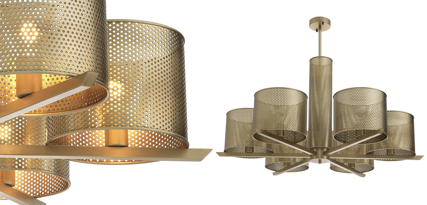 Люстра Eichholtz Chandelier Morrison Brass Люстра Eichholtz Chandelier Morrison Brass - Loft-Concept в Самаре
