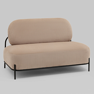 Диван Стоун велюр рельефный бежевый