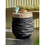 Приставной столик с фактурой под натуральное дерево Immortality варинант исполнения - 5 | Loft Concept в Самаре