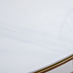 Консоль приставная полукруглая на основании золотого цвета Interior Accent варинант исполнения - 3 | Loft Concept в Самаре