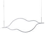 Подвесной светильник волнообразный изогнутый на двух тросах 123 см Spiral Lighting варинант исполнения - 1 | Loft Concept в Самаре