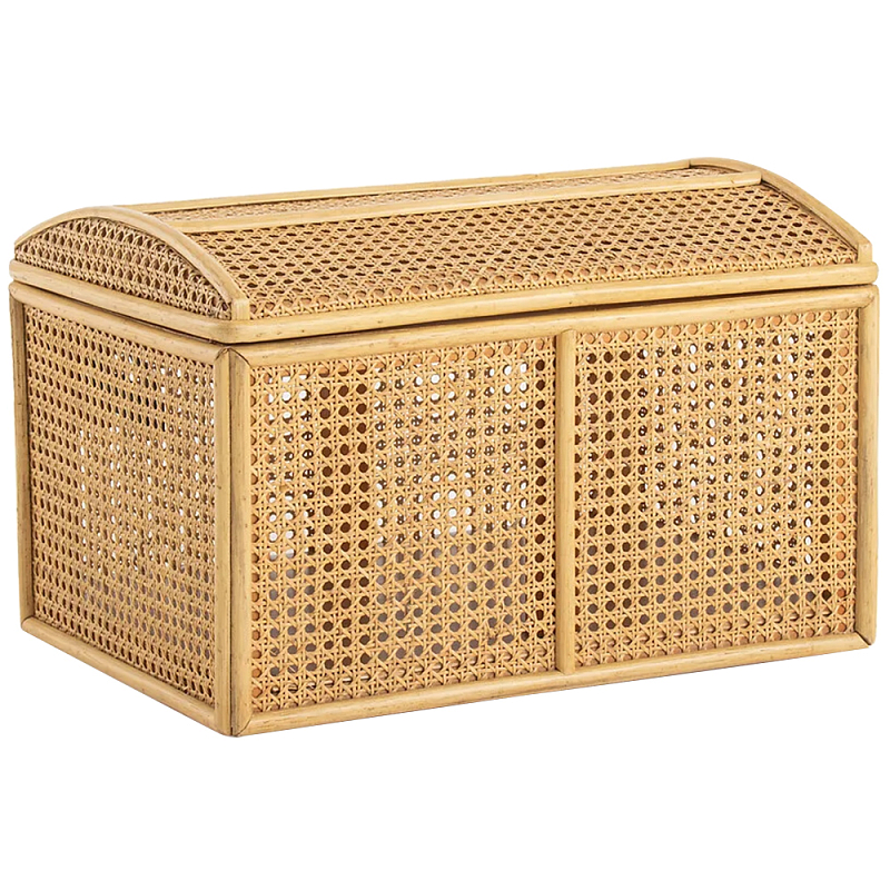 Сундук из ротанга Janvier Rattan Wicker Chest Древесина Хром в Самаре | Loft Concept 