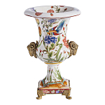 Ваза из фарфора с бронзовыми Овнами Bronze Aries варинант исполнения - 2 | Loft Concept в Самаре