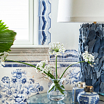 Обои ручная роспись Porto by Alessandra Branca Original colourway on dyed paper варинант исполнения - 3 | Loft Concept в Самаре