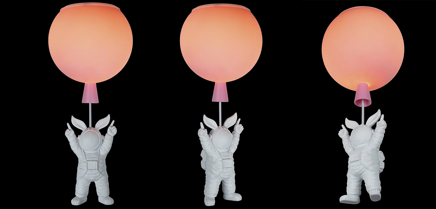 Потолочный светильник Cosmonaut pink ball Потолочный светильник Cosmonaut pink ball - Loft-Concept в Самаре