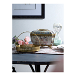 Блюдо фарфоровое с бронзовой ручкой Paradise Dish with Handle варинант исполнения - 2 | Loft Concept в Самаре