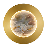 Бра в форме диска цвета латунь Brass Borders варинант исполнения - 1 | Loft Concept в Самаре