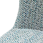 Дизайнерское мягкое кресло без подлокотников в голубой пестрой обивке Roux Armchair варинант исполнения - 6 | Loft Concept в Самаре