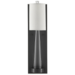 Бра на прозрачном штативе с тканевым абажуром в форме цилиндра Conciseness варинант исполнения - 4 | Loft Concept в Самаре