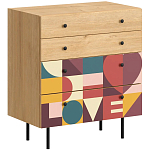 Комод с принтом на ящиках Elise Chest of Drawers варинант исполнения - 7 | Loft Concept в Самаре