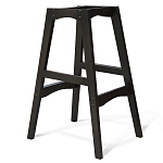 Барный стул со спинкой и подлокотниками на 4-х деревянных ножках Douglas Rhombus Бирюзовый Велюр варинант исполнения - 3 | Loft Concept в Самаре