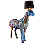 Большой Торшер Лошадь с ручной авторской росписью Feral Stallion варинант исполнения - 2 | Loft Concept в Самаре
