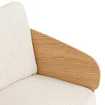 Кресло с каркасом из массива дуба Gallin Chair Boucle варинант исполнения - 5 | Loft Concept в Самаре