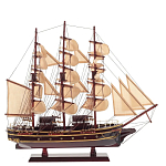 Декоративная модель деревянного коричневого парусника в подарочной упаковке With The low варинант исполнения - 1 | Loft Concept в Самаре