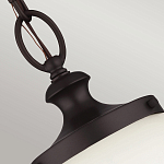 Подвесной светильник с белым стеклянным плафоном в форме шара на цепи Feiss варинант исполнения - 4 | Loft Concept в Самаре