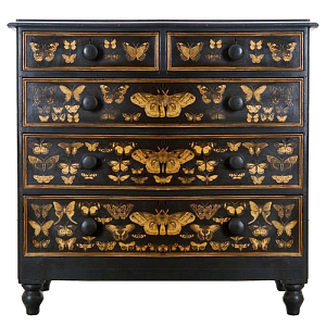Комод ручная роспись Ночные Мотыльки