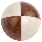 Шар декоративный из натуральных камней Лемезит и Мрамор Белый Natural Stone Spheres варинант исполнения - 3 | Loft Concept в Самаре