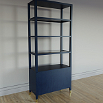 Стеллаж со стеклянными полками Elsa Dreams Blue варинант исполнения - 7 | Loft Concept в Самаре