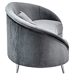 Диван с мягкой обивкой из ткани серый Ethan Sofa варинант исполнения - 1 | Loft Concept в Самаре